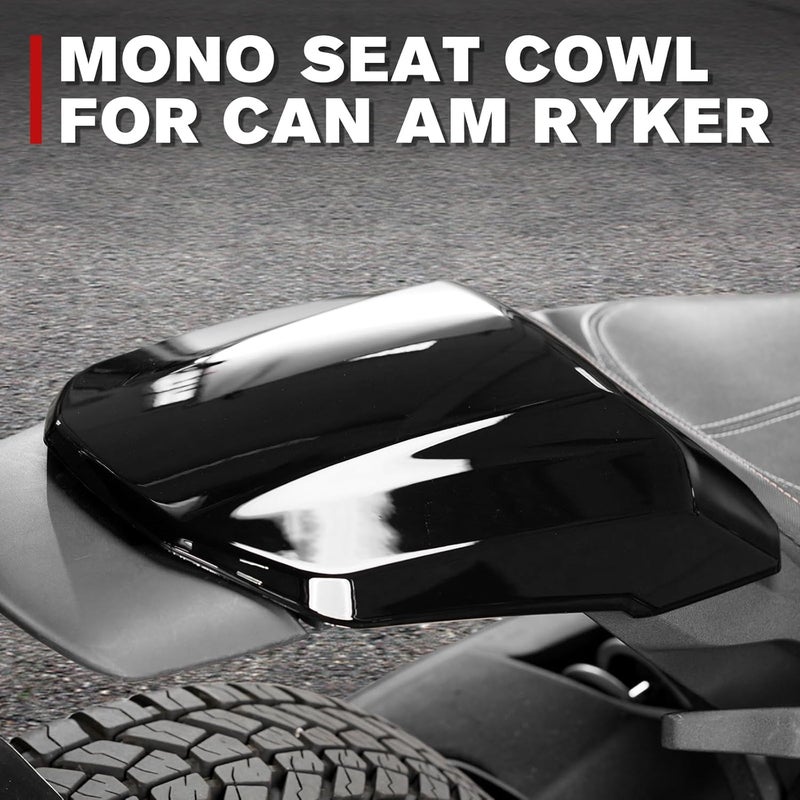 A & UTV PRO Ryker Mono Seat Cowl, Gloss Black Mono Seat Cowl Cover Kit for Can Am Ryker All Models Accessories, Replace OEM # 219401001, 1PCS - Image 4